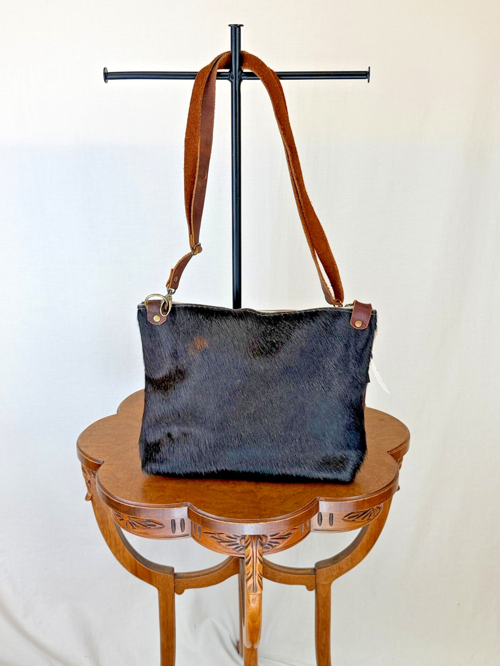 Hawks & Doves Brown Distressed Leather Cow Hide Xbody Purse #0284 Handbag